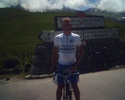 Arie op de top van de col de la Madelaine