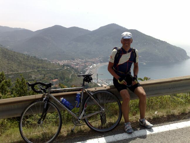 Arie met uitzicht op Levanto (halverwege tijdrit)
