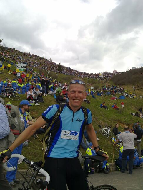 Arie op de beruchte Monte Zoncolan in Italie