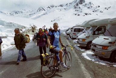 Arie op de beruchte Passo Gavia 2650 meter - klik voor vergroting